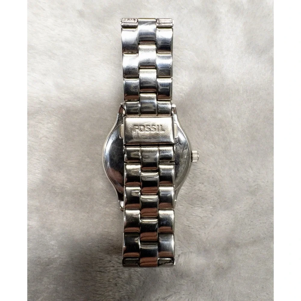 Fossil BQ1560 Modern Sophisticate Collection Multifunction Silver Crystal Watch